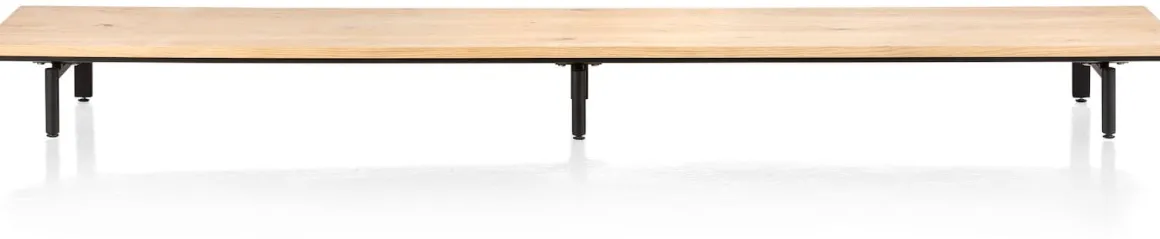 ELEMENTS platform 250 cm. incl. 3 metalen poten - 250 cm