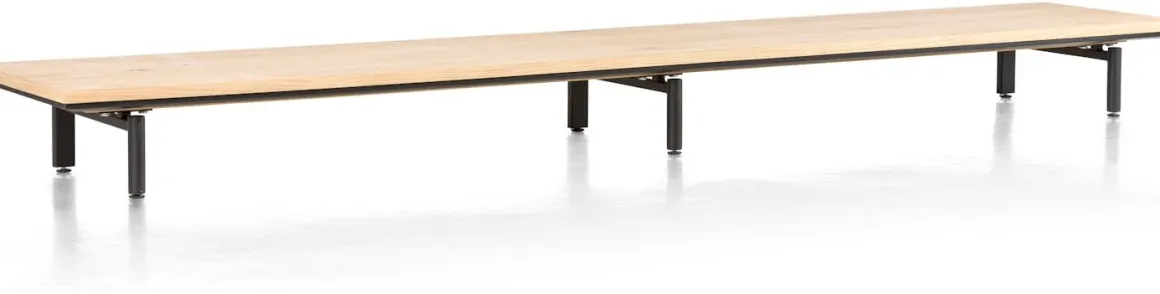 ELEMENTS platform 250 cm. incl. 3 metalen poten - 250 cm