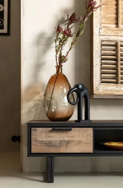 Elly beeld H30cm in de kleur Zwart - COCOmaison