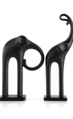 Elly beeld H30cm in de kleur Zwart - COCOmaison