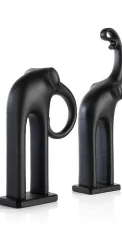 Elly beeld H39,5cm in de kleur Zwart - COCOmaison