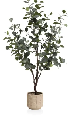 Eucalyptus Tree kunstplant (H140cm) in de kleur Groen