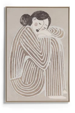 Fae schilderij 80x120cm in kleur Crème shop je bij COCOmaison