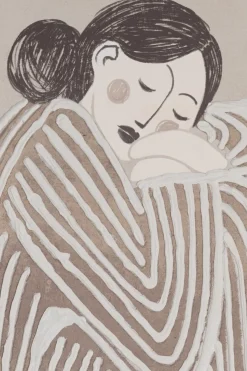 Fae schilderij 80x120cm in kleur Crème shop je bij COCOmaison