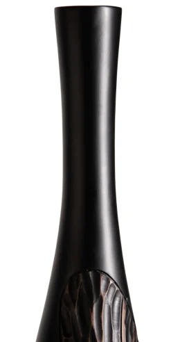 Faye vaas H75cm in de kleur Zwart - COCOmaison