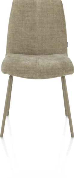 Filipo eetkamerstoel stof Cadiz in de kleur Olijf - XOOON