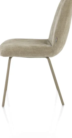 Filipo eetkamerstoel stof Cadiz in de kleur Olijf - XOOON