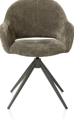 FINN armstoel terugdraai - stof Livigno - donkergroen