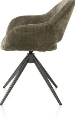 FINN armstoel terugdraai - stof Livigno - donkergroen