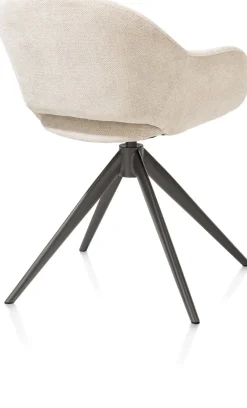 FINN armstoel terugdraai - stof Livigno - crème