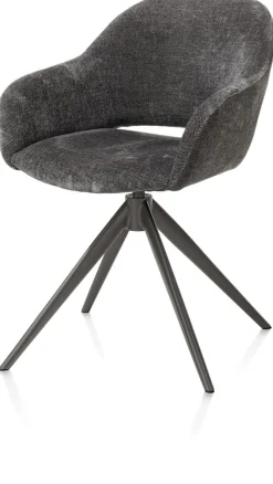 FINN armstoel terugdraai - stof Livigno - antraciet