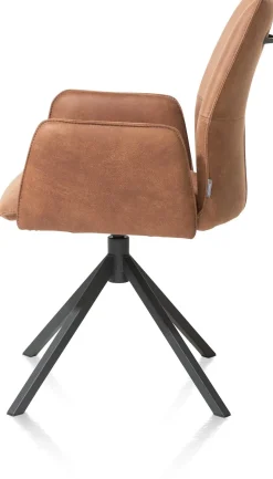 FRANKY armstoel - pocketveringvering - Taurus - cognac