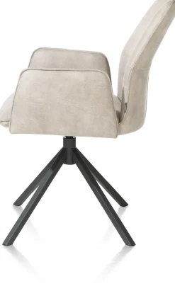 FRANKY armstoel - vast - greep - pocketveringvering - kiezel