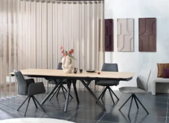 FRANKY armstoel - vast - greep - pocketveringvering - zwart