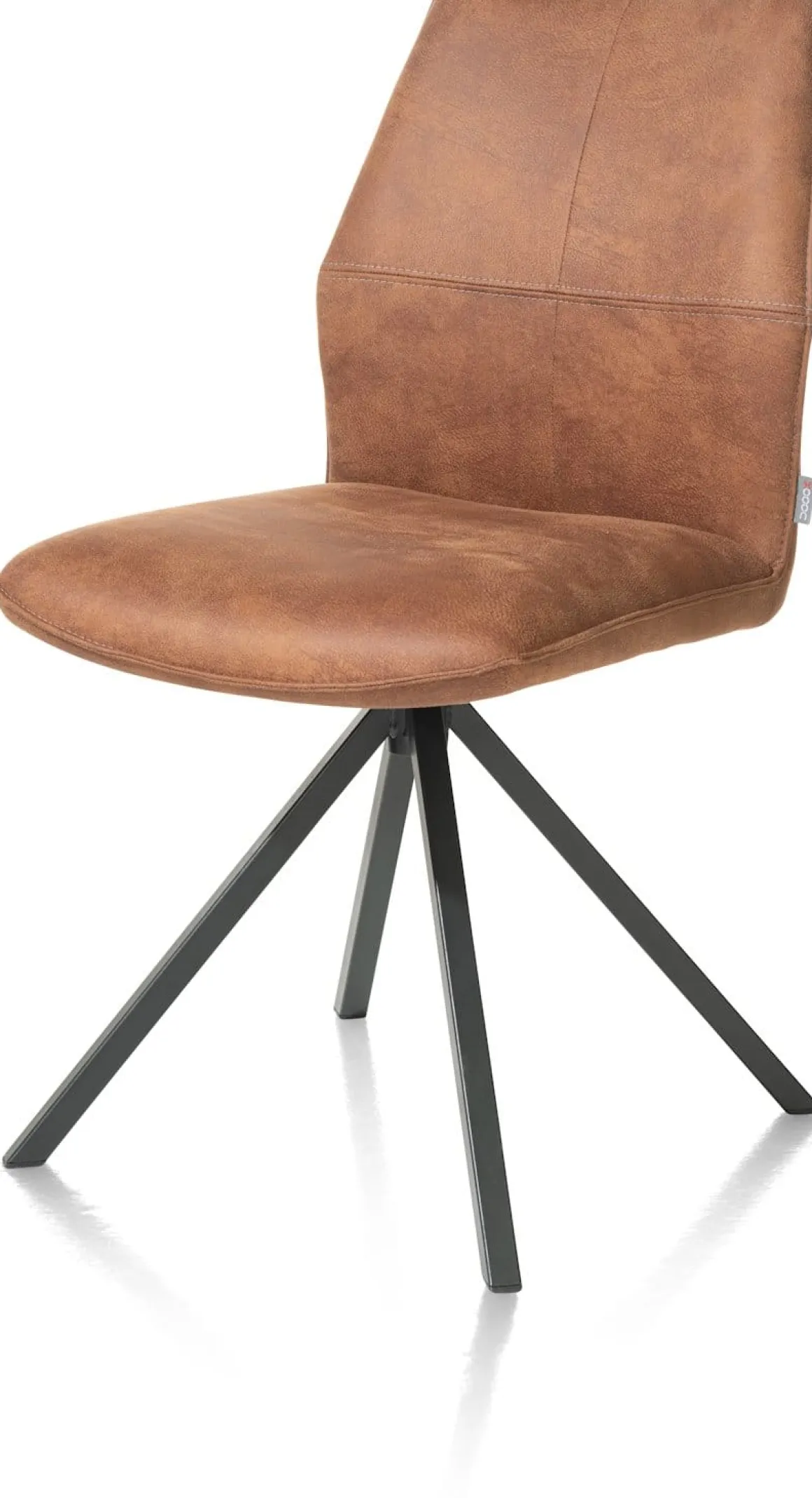 FRANKY eetkamerstoel - draaibaar - cognac