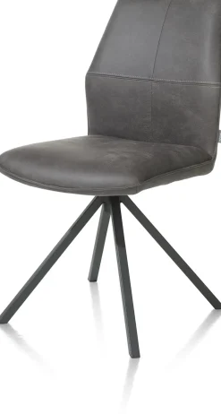 FRANKY eetkamerstoel - draaibaar - Taurus - zwart