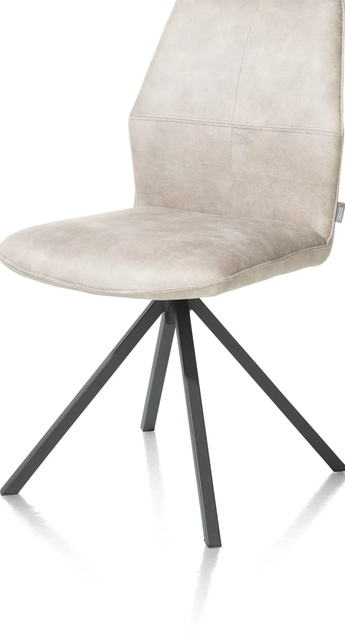 FRANKY eetkamerstoel - draaibaar - kiezel