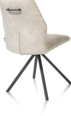 FRANKY eetkamerstoel - draaibaar - kiezel