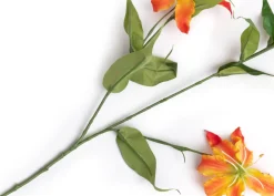 Gloriosa Spray kunstbloem (H90cm) in de kleur Oranje