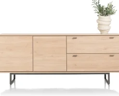 HELSINKI dressoir 210 cm - 2-deuren + 2-laden - eiken look