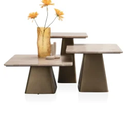 Issy bijzettafel (H54cm) in de kleur Creme - COCOmaison