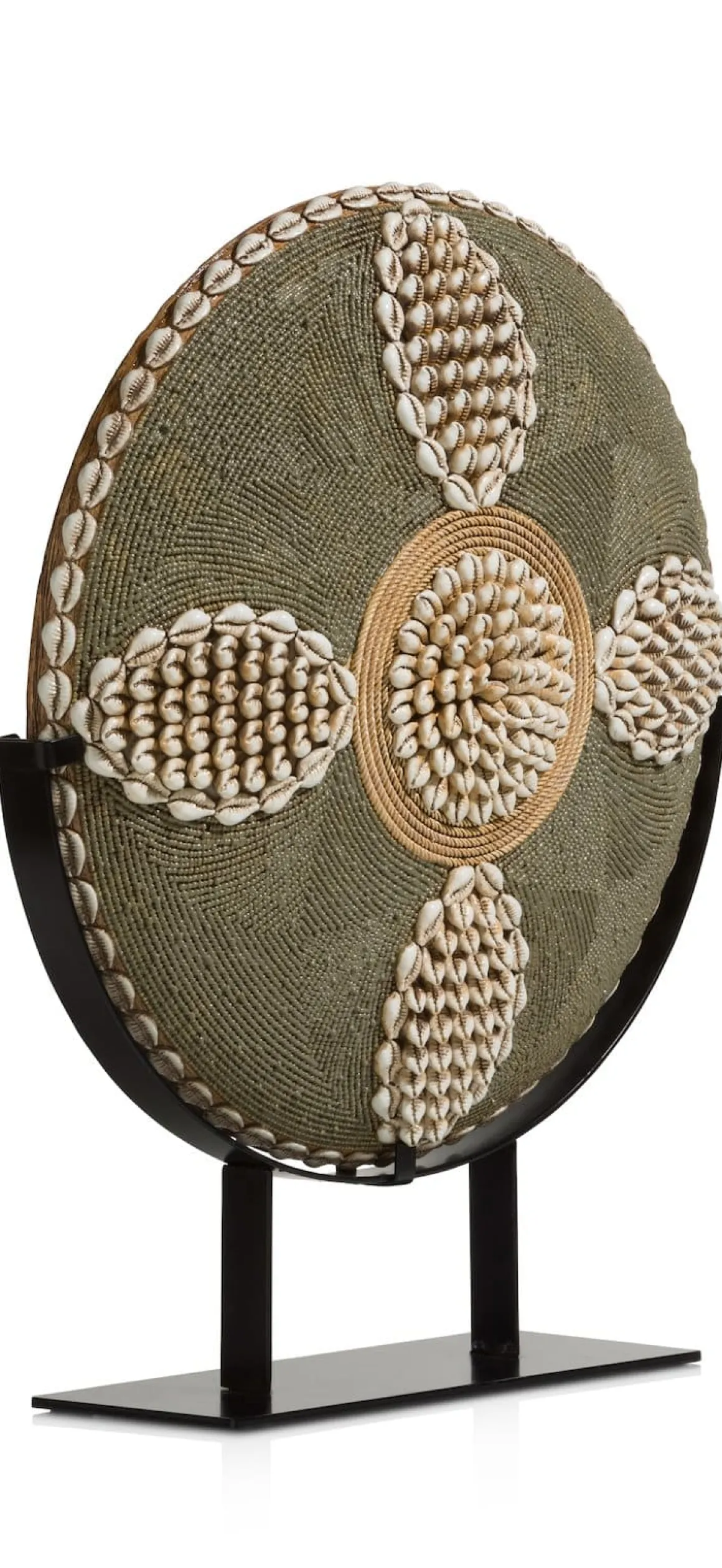 Jennifer beeld rond met schelpjes H44cm - COCOmaison