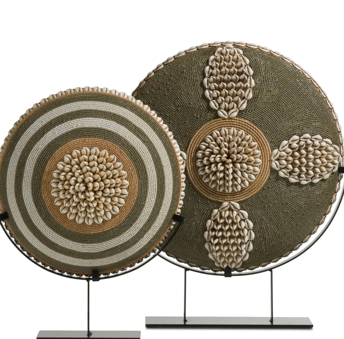 Jennifer beeld rond met schelpjes H44cm - COCOmaison