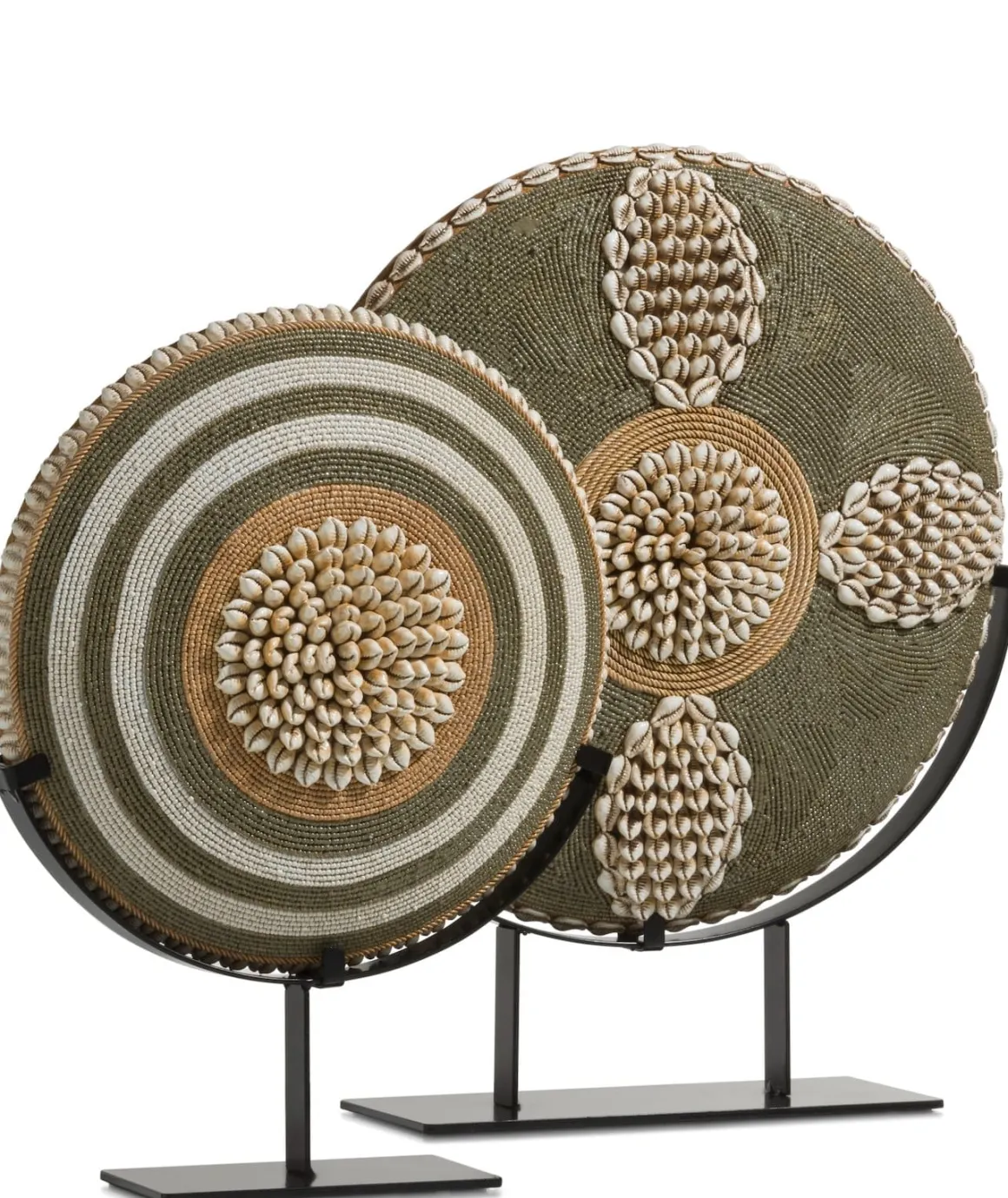 Jennifer beeld rond met schelpjes H44cm - COCOmaison