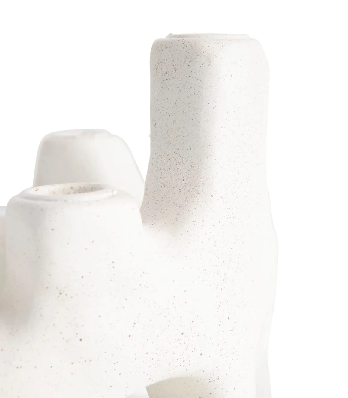 Jet kandelaar H14,5cm in de kleur Wit - COCOmaison