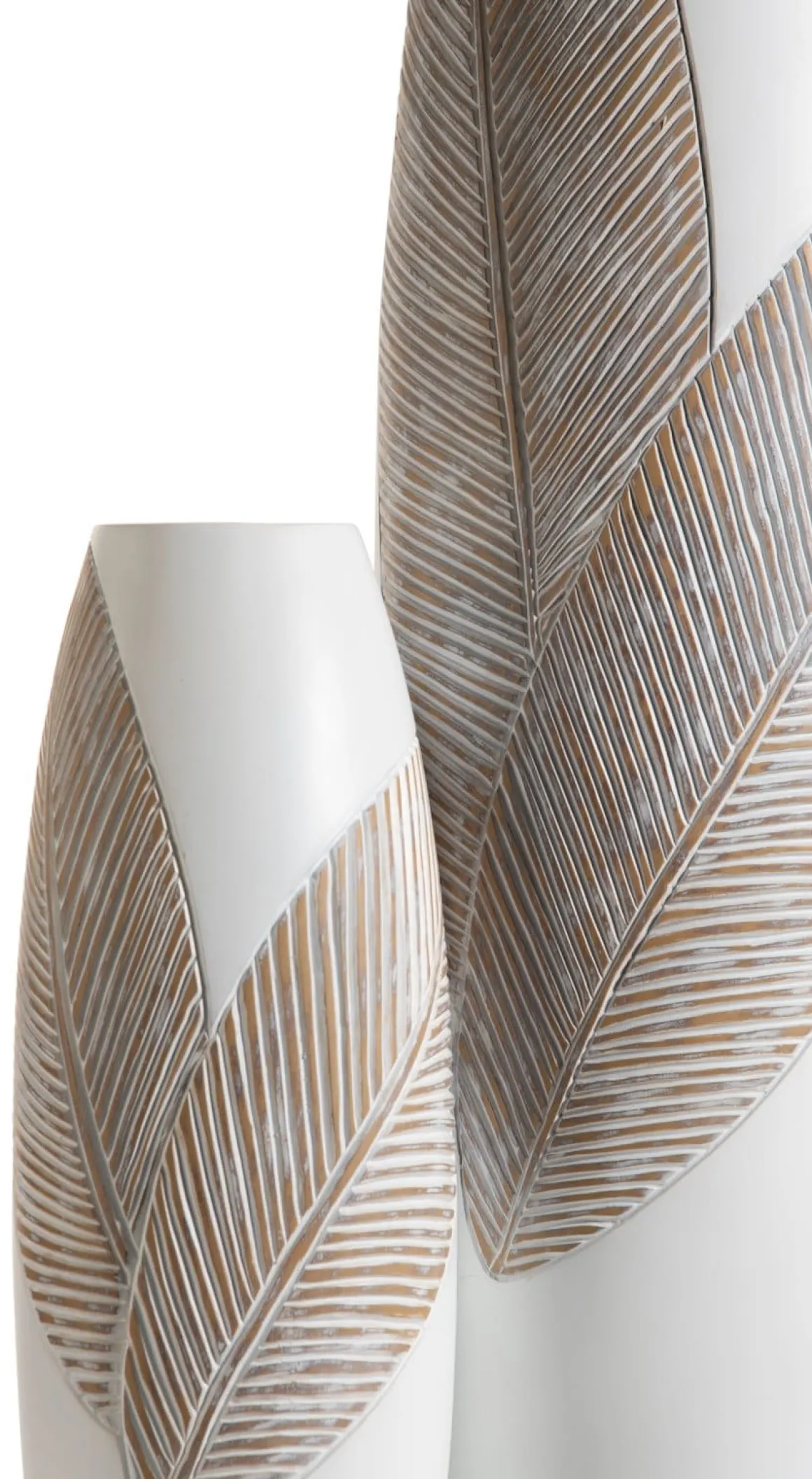 Jolie vaas H45cm in de kleur Wit - COCOmaison