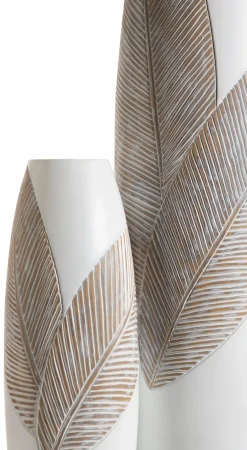 Jolie vaas H78cm in de kleur Wit - COCOmaison