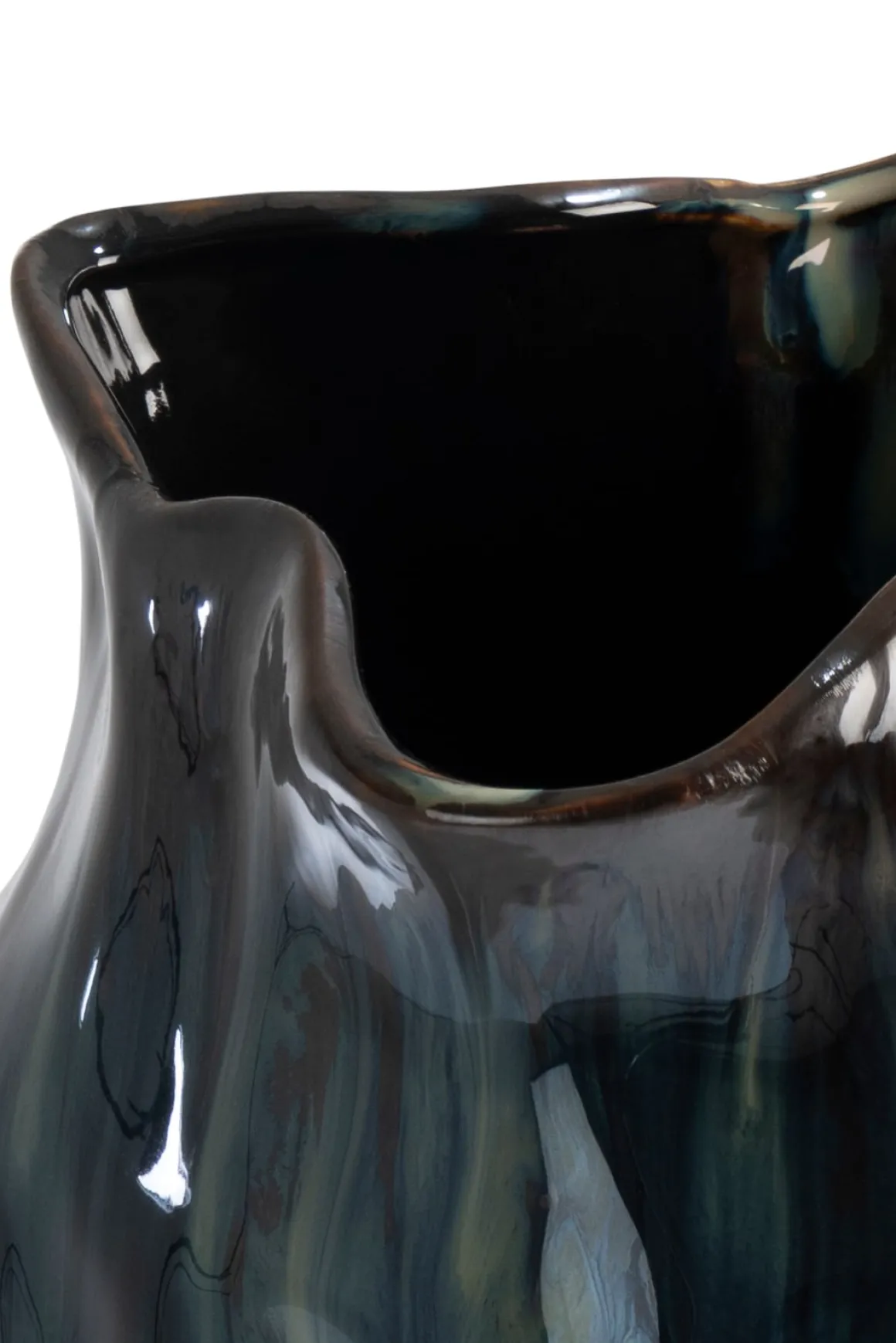 Julius vaas H45cm in kleur Blauw shop je bij COCOmaison