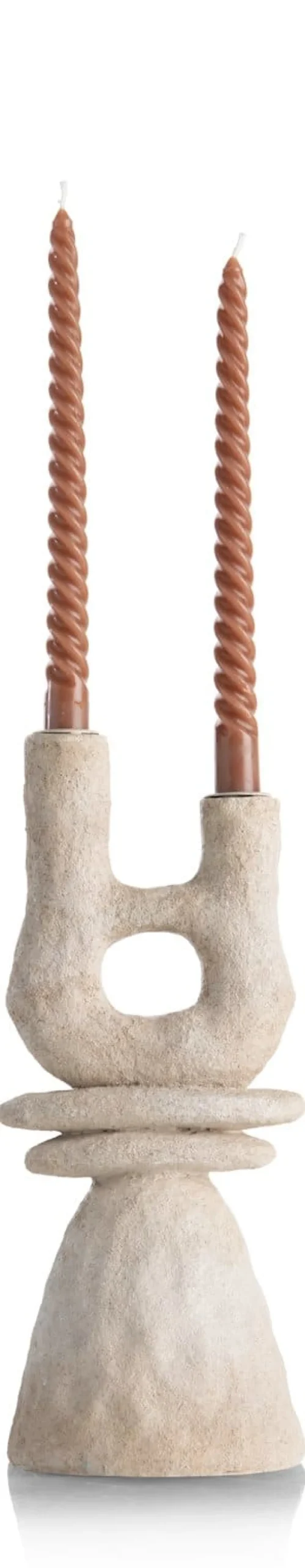 June kandelaar H32cm in de kleur Crème - COCOmaison