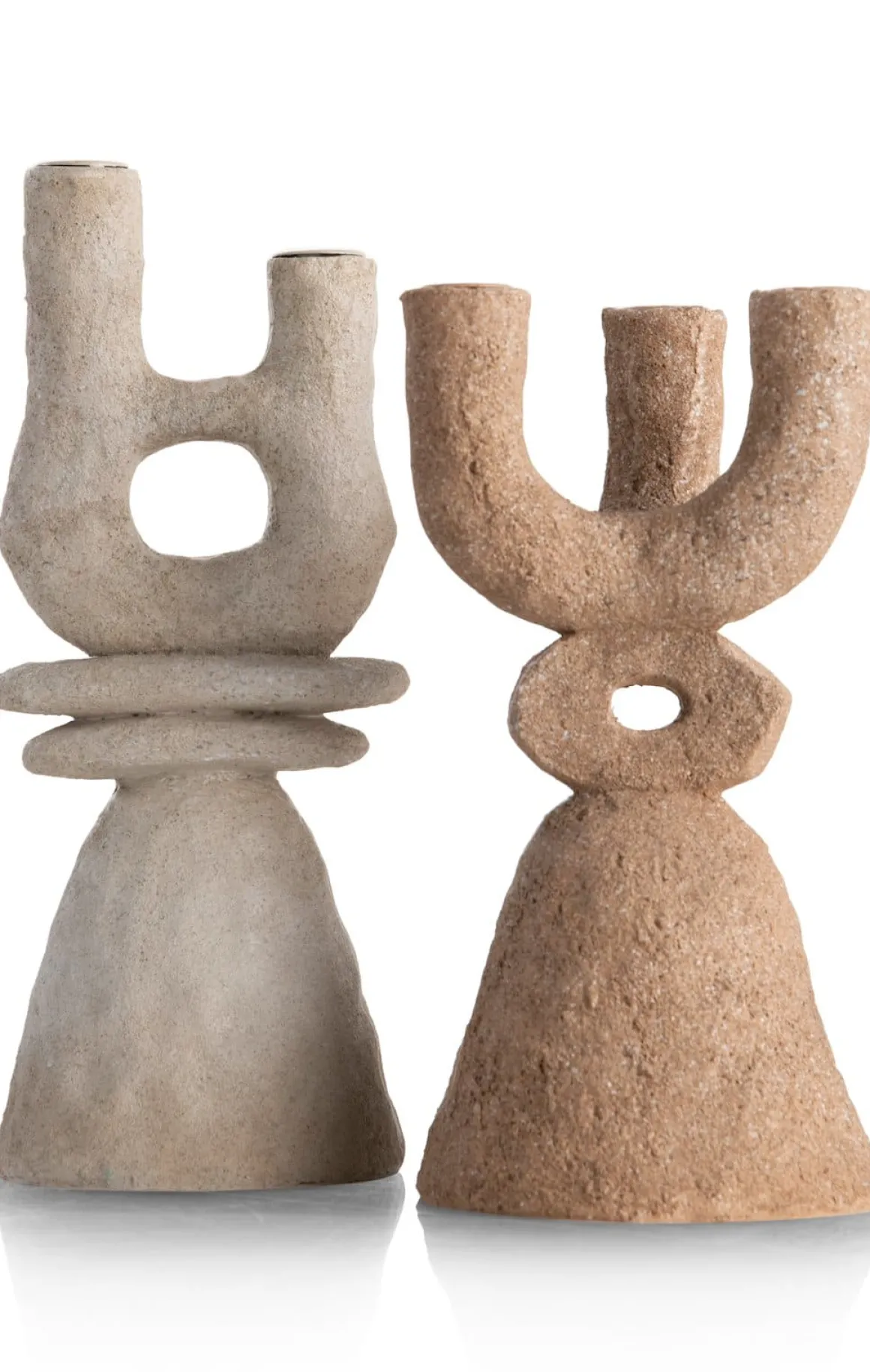 June kandelaar H32cm in de kleur Crème - COCOmaison