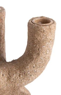 June kandelaar H27cm in de kleur Bruin - COCOmaison