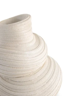 Juul vaas H36,6cm in de kleur Crème - COCOmaison