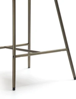 Kjel barstoel - champagne frame in de kleur Antraciet