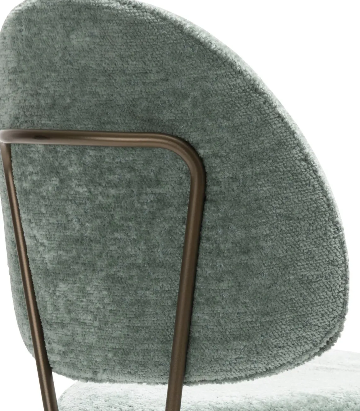 Kjel barstoel champagne frame in de kleur Groen - COCOmaison