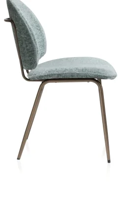 Kjel eetkamerstoel - champagne frame in de kleur Groen