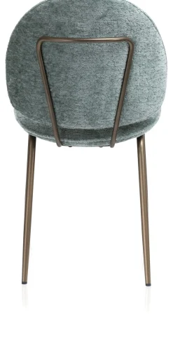 Kjel eetkamerstoel - champagne frame in de kleur Groen