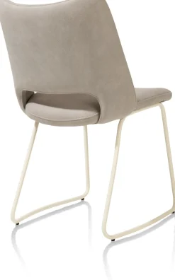 KODI eetkamerstoel - frame nebbia - stof Pala - lichtgrijs