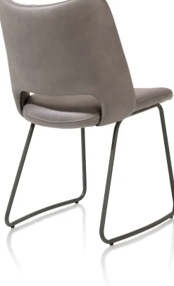 KODI eetkamerstoel - frame graphite - stof Pala - leverkleur