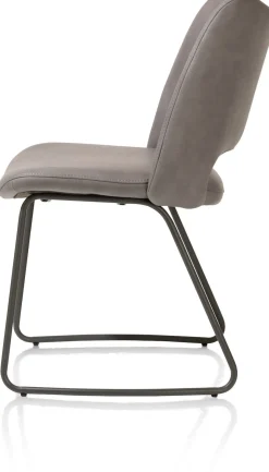 KODI eetkamerstoel - frame graphite - stof Pala - leverkleur