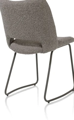 KODI eetkamerstoel - frame graphite - stof Brioni - leverkleur
