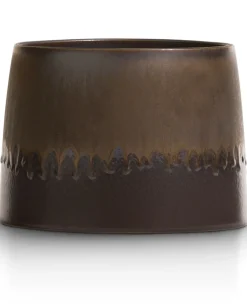 Lara keramieken bloempot met metallic finish H17cm