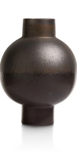 Lara keramieken vaas met metallic finish H38cm - COCOmaison