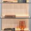 LINDFIELD boekenkast 80 cm - 5-niches (+ LED) - eiken look