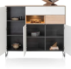 LINDFIELD dressette 160 cm - eiken look