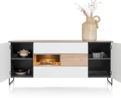 LINDFIELD dressoir 200 cm - eiken look