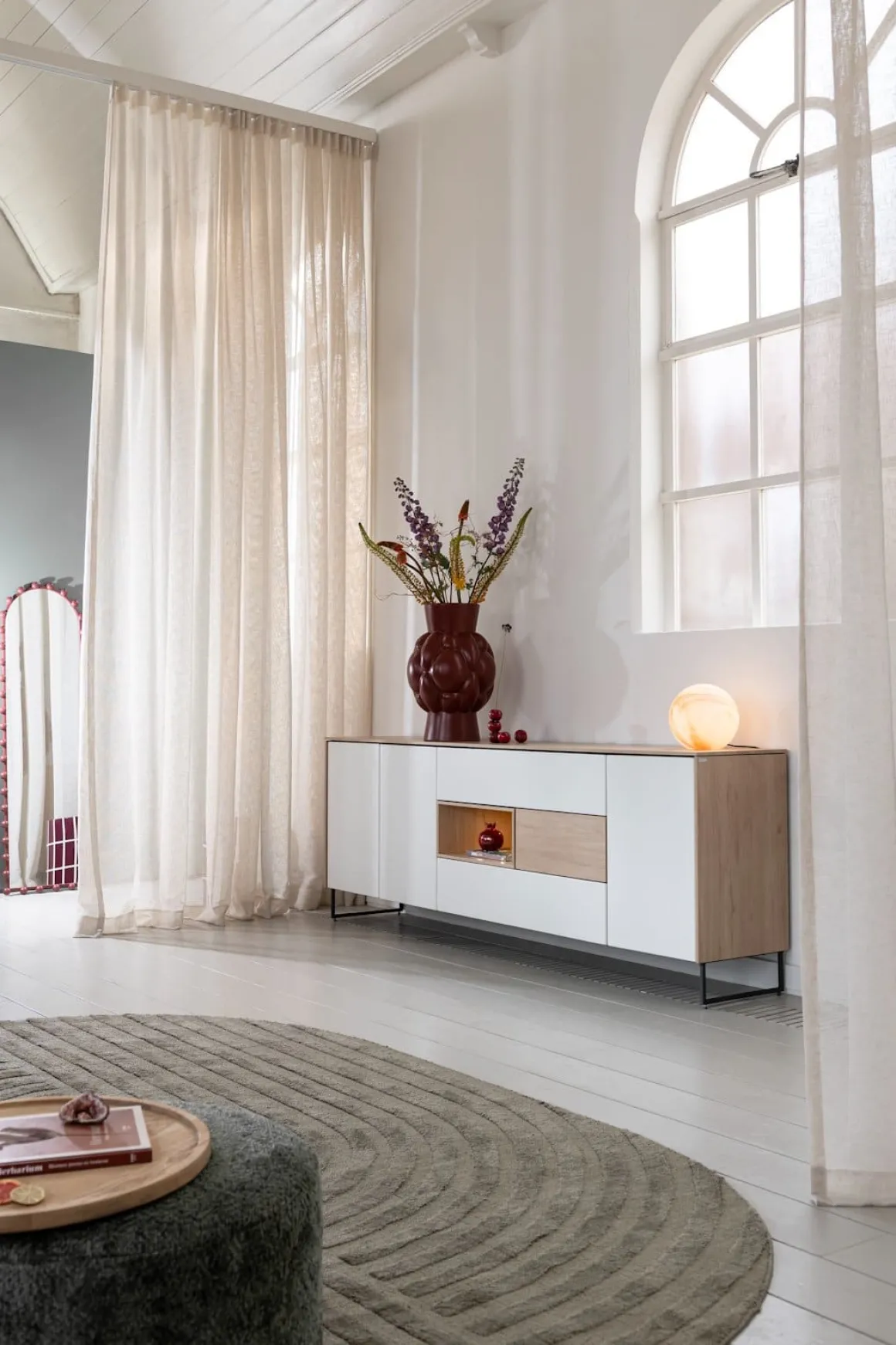 LINDFIELD dressoir 240 cm - eiken look